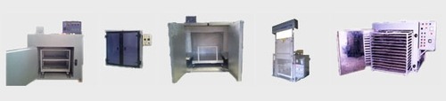 Trolley Type Ovens - Manual Push-Pull Loading, Ideal for Batch Applications in Powder Coating, Paint Baking, and Varnish Baking