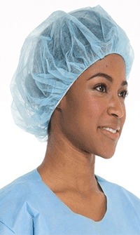 Disposable Bouffant Caps - Non-Irritant Breathable Economic | Superior Quality for Food Processing Hospitals and Cleaning Environments