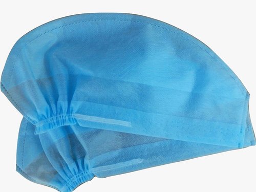 Disposable Non Woven Surgical Cap - 25 30 40 GSM Blue White & Green | Lightweight Ultrasonic Sealing with Lace or Elastic