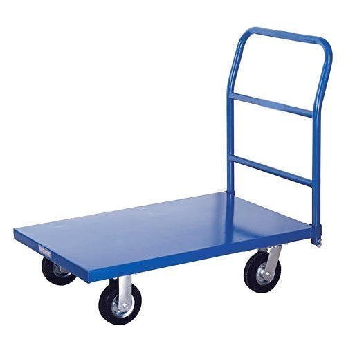 Material Handling Trolley - Mild Steel 4 Wheel Design | Easy Operation Durable Construction Longer Functional Life