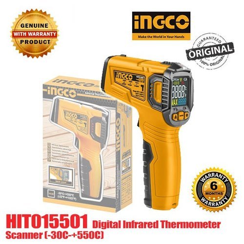 Yellow Incco 015501 Digital Infrared Thermometer Scanner With Digital Lcd Display  Temperature Range: 14 Degree F~140 Degree F Fahrenheit (Of)