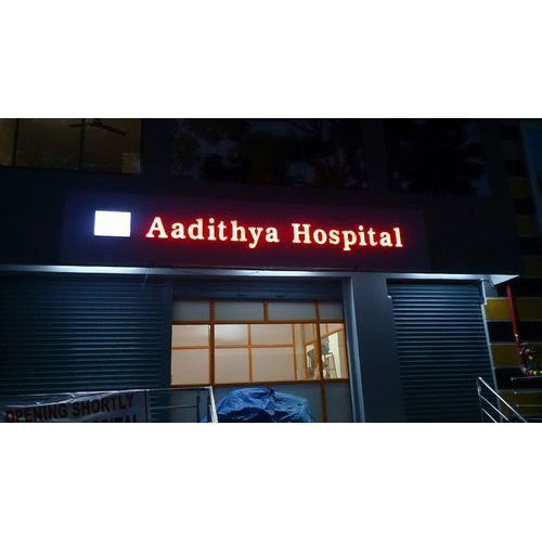 Acrylic & Plastic Electric Display Board - 220V Rectangular Red Design | Easily Programmable, Sound Capable for Hospitals and Shops