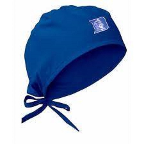 Disposable Comfortable Light Weight Cotton Surgical Cap - 100% Cotton Oval Shape Navy Blue | Cuffed Design Disposable Waterproof Protection