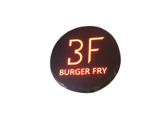 240 Volt Waterproof Round Base Acrylic Led Sign Board Application: For Business Promotion