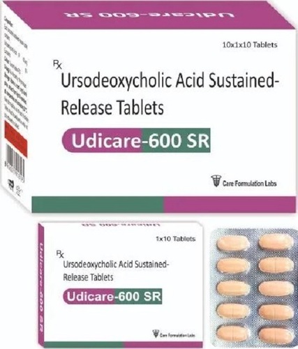 Pack Of 10x1x10 Strips Ursodeoxycholic Acid Tablets