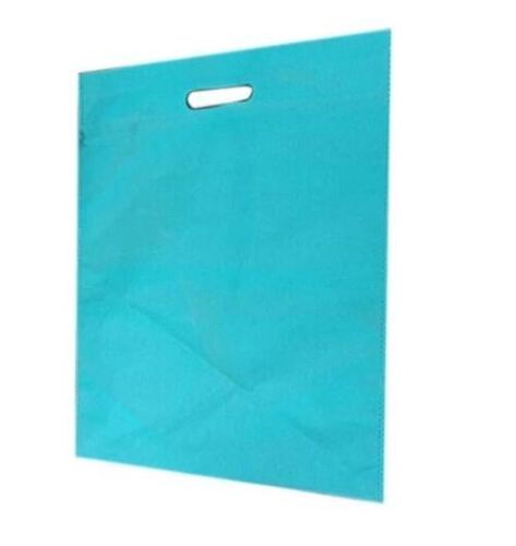 18x12 Inches Patch Handle Plain Non Woven D Cut Bag