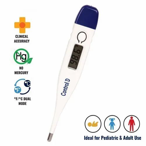 Digital Thermometers - Glass And Plastic, Standard Size, White Color | Premium Quality, Battery Driven, Good Condition, Optimum Performance