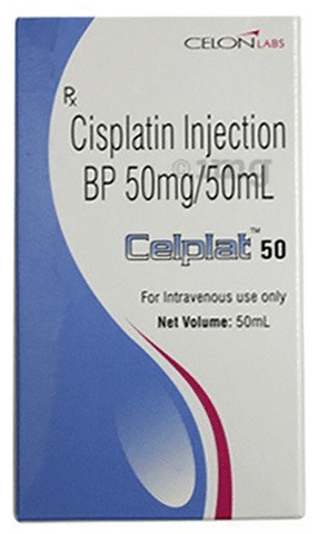Celplat 50mg Injection - Physical Form: Liquid
