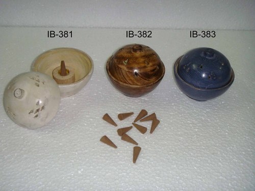 Sheet Metal Wooden Incense Stick & Cone Burner