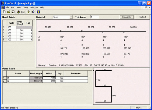 Bend Allowance Calculation Software
