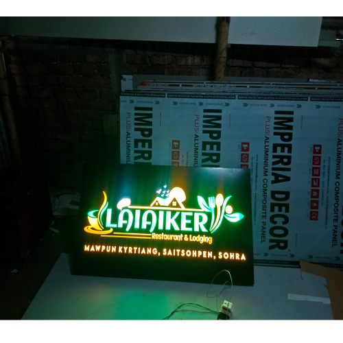 Acrylic Sign Board With Led - Application: Indoor And Outdoor Shop